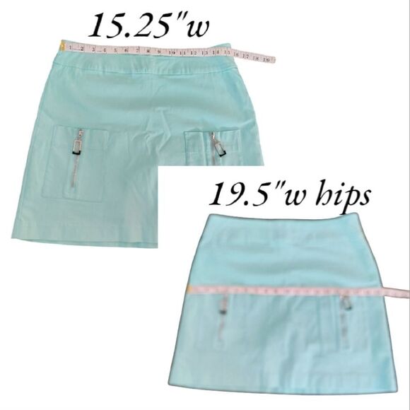 Jamie Sadock Mint Green Mini Athletic Golf Skirt Skort with Pockets Size 10 - Picture 15 of 15
